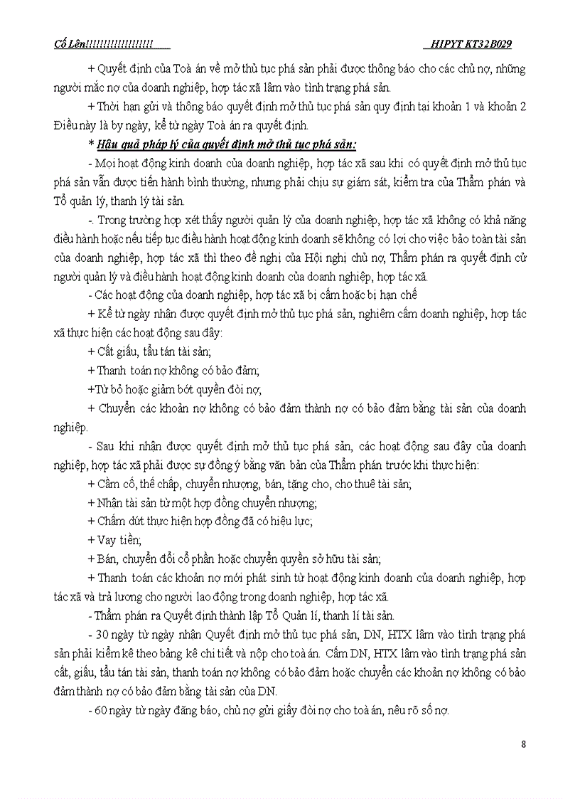 image for page Phá sản doanh nghiệp hợp tác xã