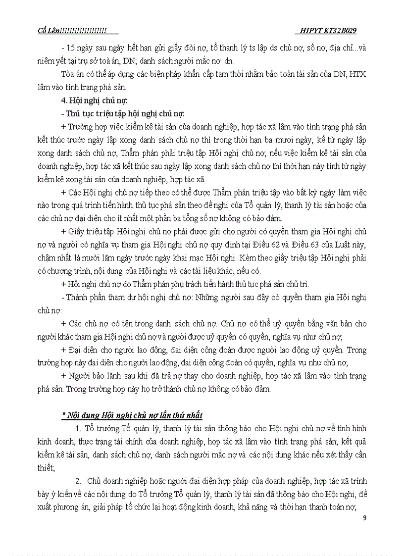 image for page Phá sản doanh nghiệp hợp tác xã