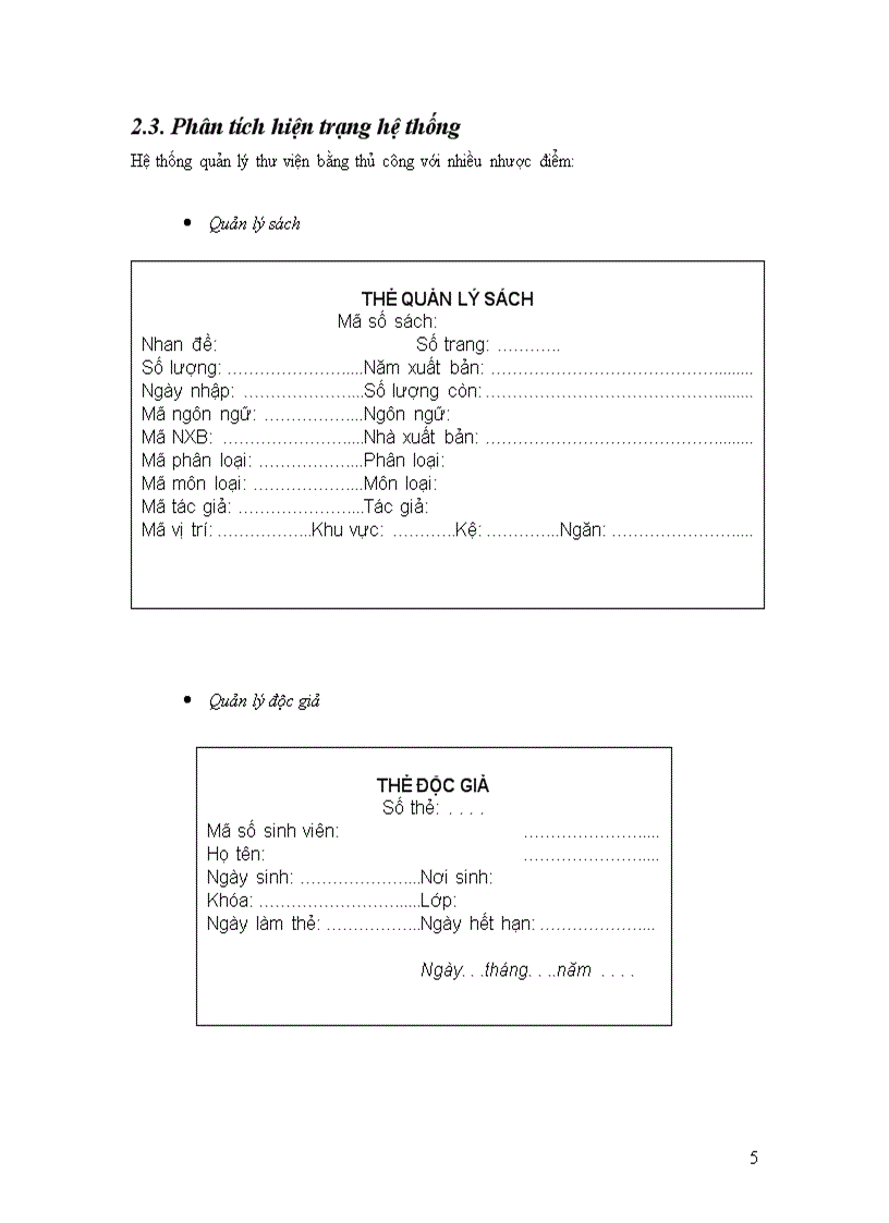 image for page Phân tích thiết kế hệ thống quản lý thư viện trường đại học thủy sản