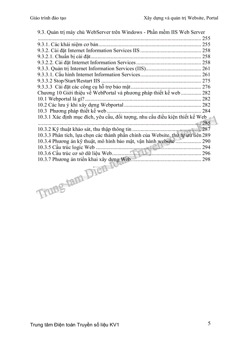 image for page Giáo trình xây dựng và quản trị web portal