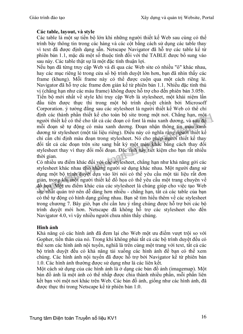 image for page Giáo trình xây dựng và quản trị web portal