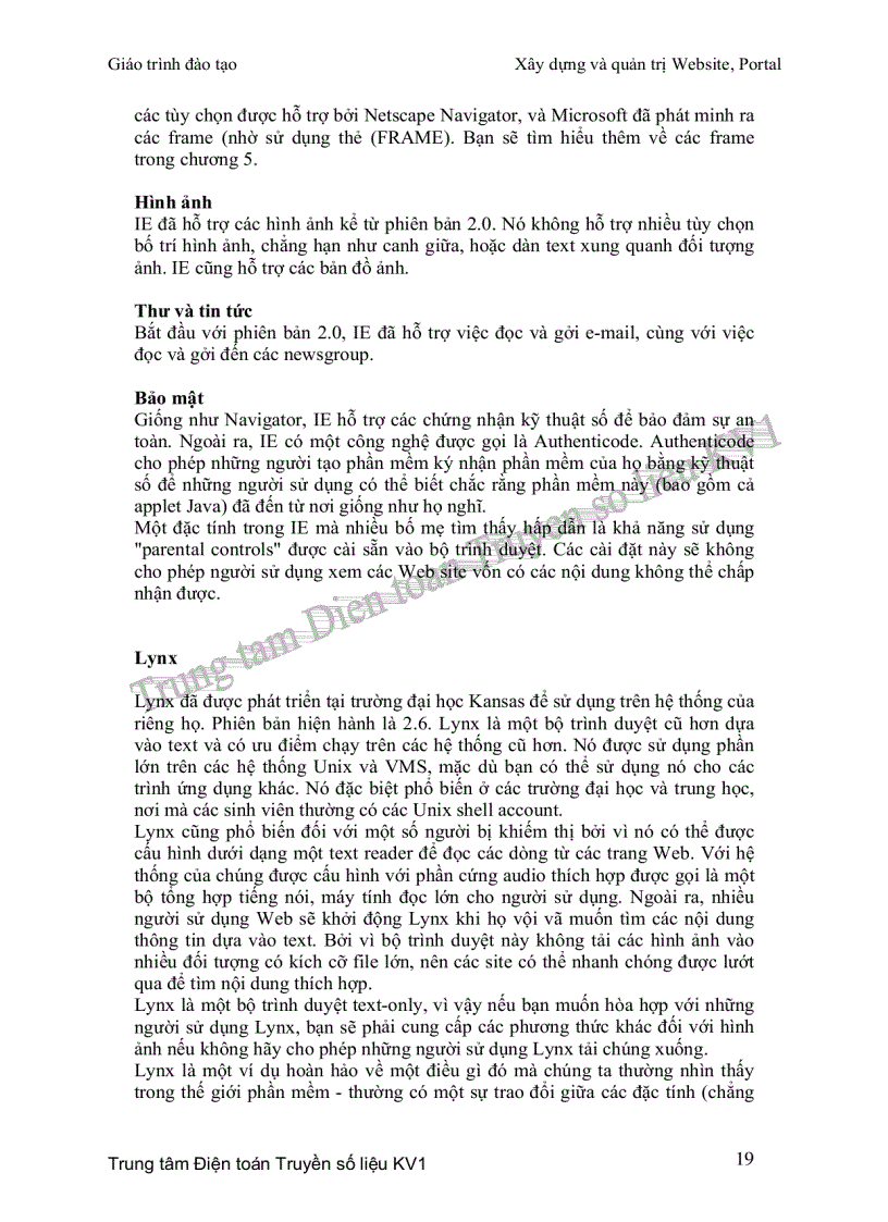 image for page Giáo trình xây dựng và quản trị web portal