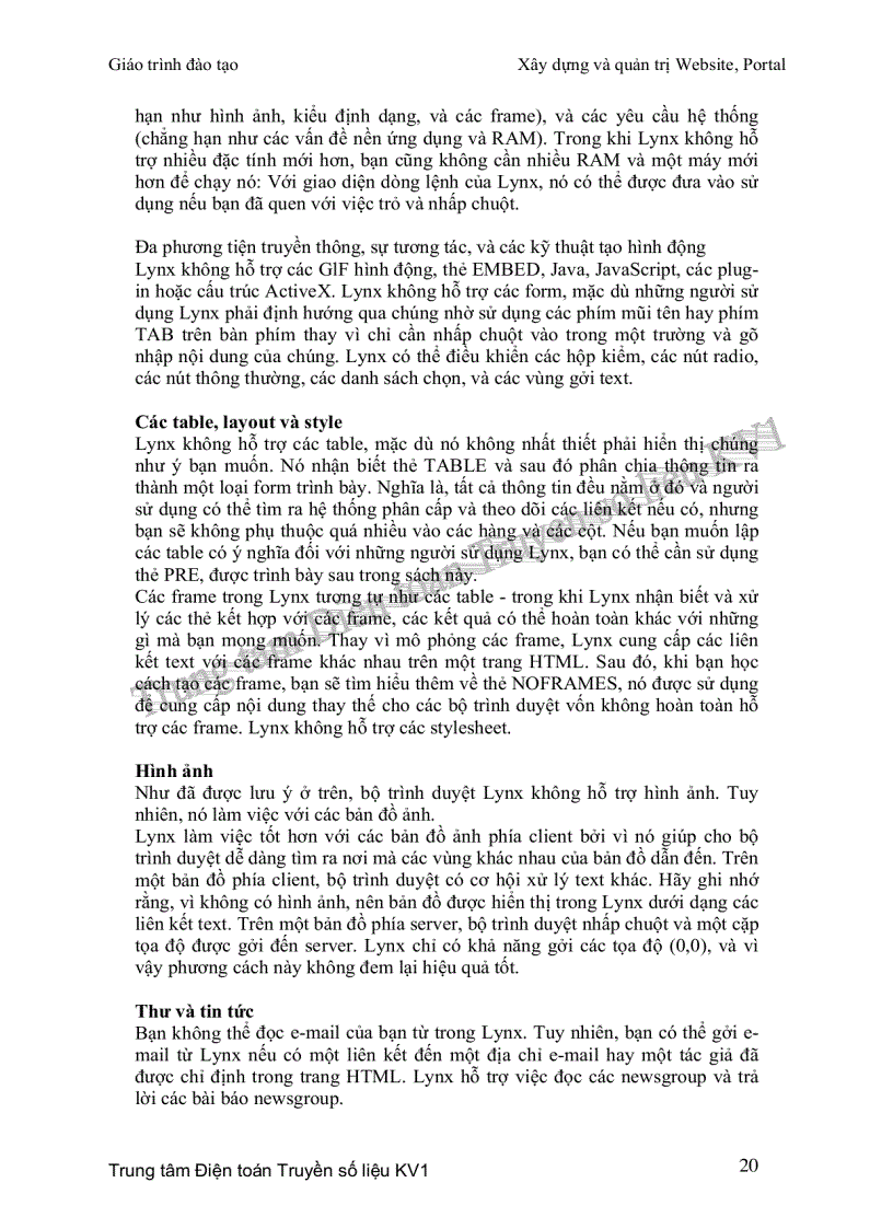 image for page Giáo trình xây dựng và quản trị web portal