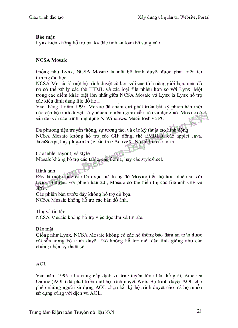 image for page Giáo trình xây dựng và quản trị web portal