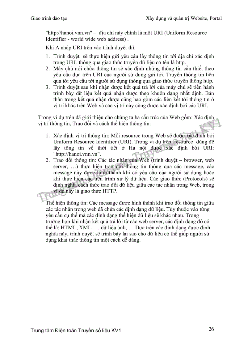 image for page Giáo trình xây dựng và quản trị web portal