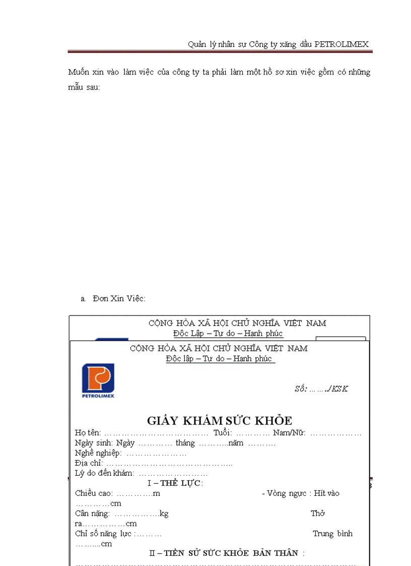 image for page Phân tích và thiết kế hệ thống quản lý nhân sự công ty xăng dầu petrolimex