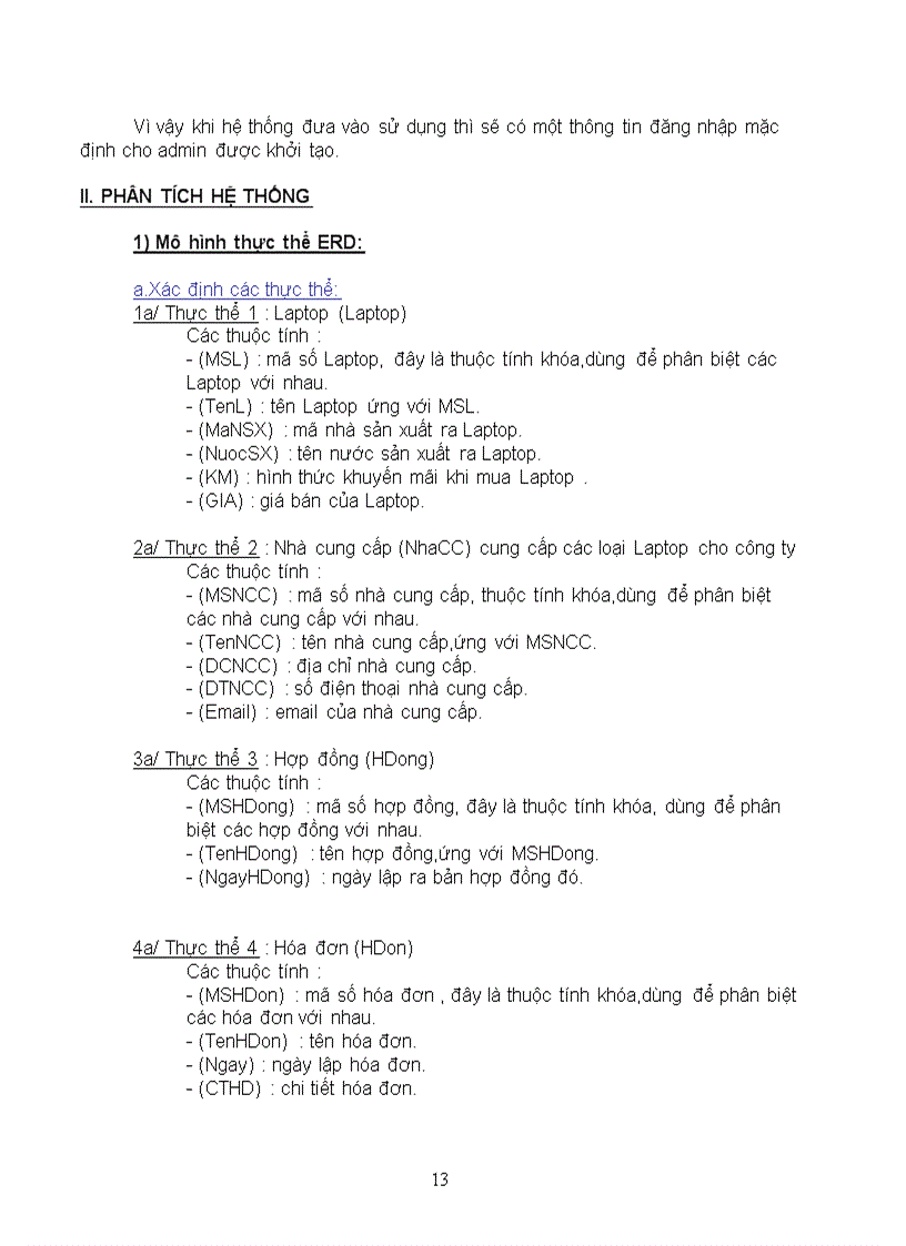 image for page Phân tích và thiết kế hệ thống quản lý mua bán laptop của một siêu thị điện máy