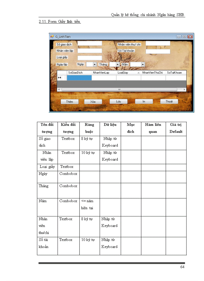 image for page Quản lý hệ thống chi nhánh Ngân hàng SHB