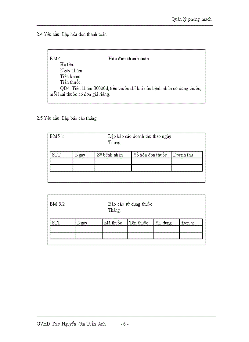 image for page Phân tích và thiết kế hệ thống quản lí phòng mạch tư