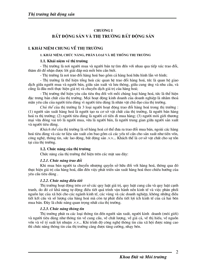 image for page Giáo trình Thị trường bất động sản