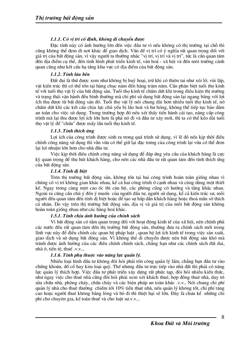 image for page Giáo trình Thị trường bất động sản