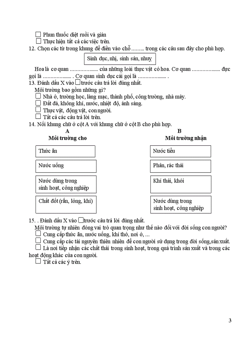 image for page Câu hỏi ôn tập hk ii năm học 2007 2008 môn Tự nhiên xã hội lớp 5