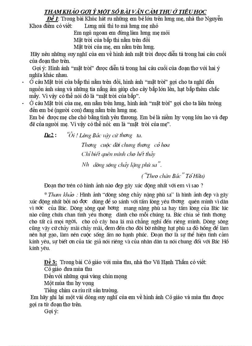 image for page Tham khảo gợi ý một số bài văn cảm thụ ở tiểu học