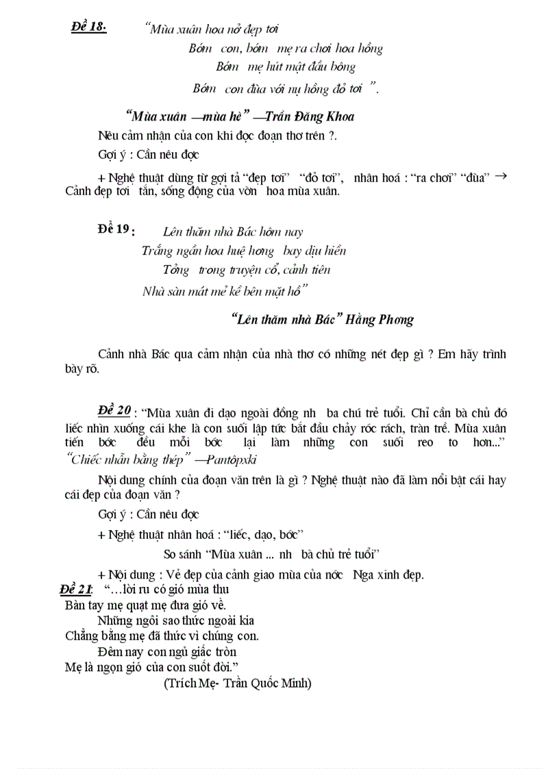 image for page Tham khảo gợi ý một số bài văn cảm thụ ở tiểu học