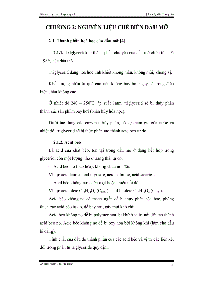 image for page Quy trình tinh luyện dầu thực vật tại công ty cổ phần dầu Tường An