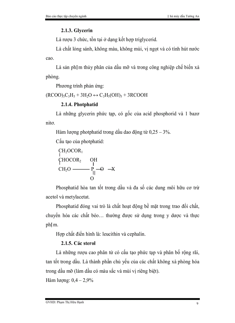 image for page Quy trình tinh luyện dầu thực vật tại công ty cổ phần dầu Tường An