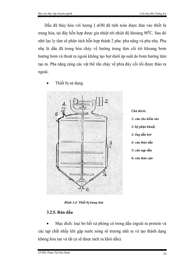 image for page Quy trình tinh luyện dầu thực vật tại công ty cổ phần dầu Tường An