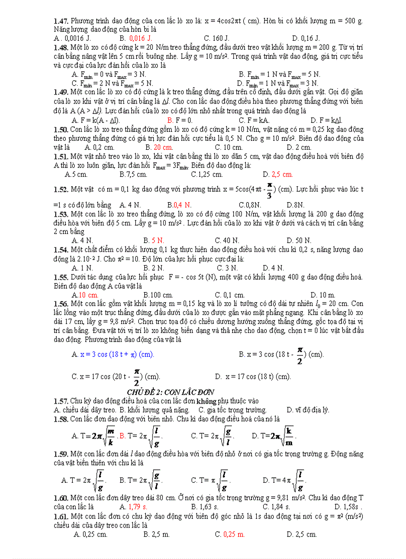 image for page Giáo án ôn thi tốt nghiệp vật lý phần cơ