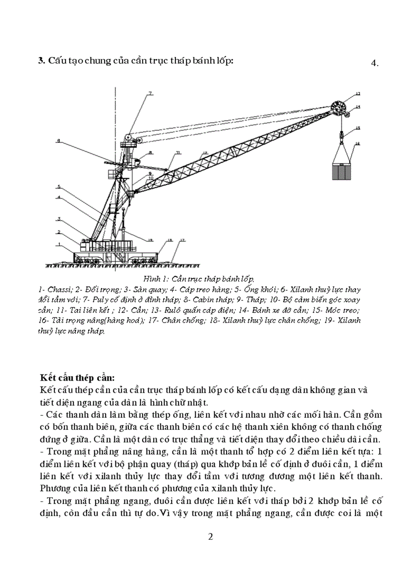 Đồ án máy trục Tính toán cần trục tháp bánh lốp sức nâng 104 t 1