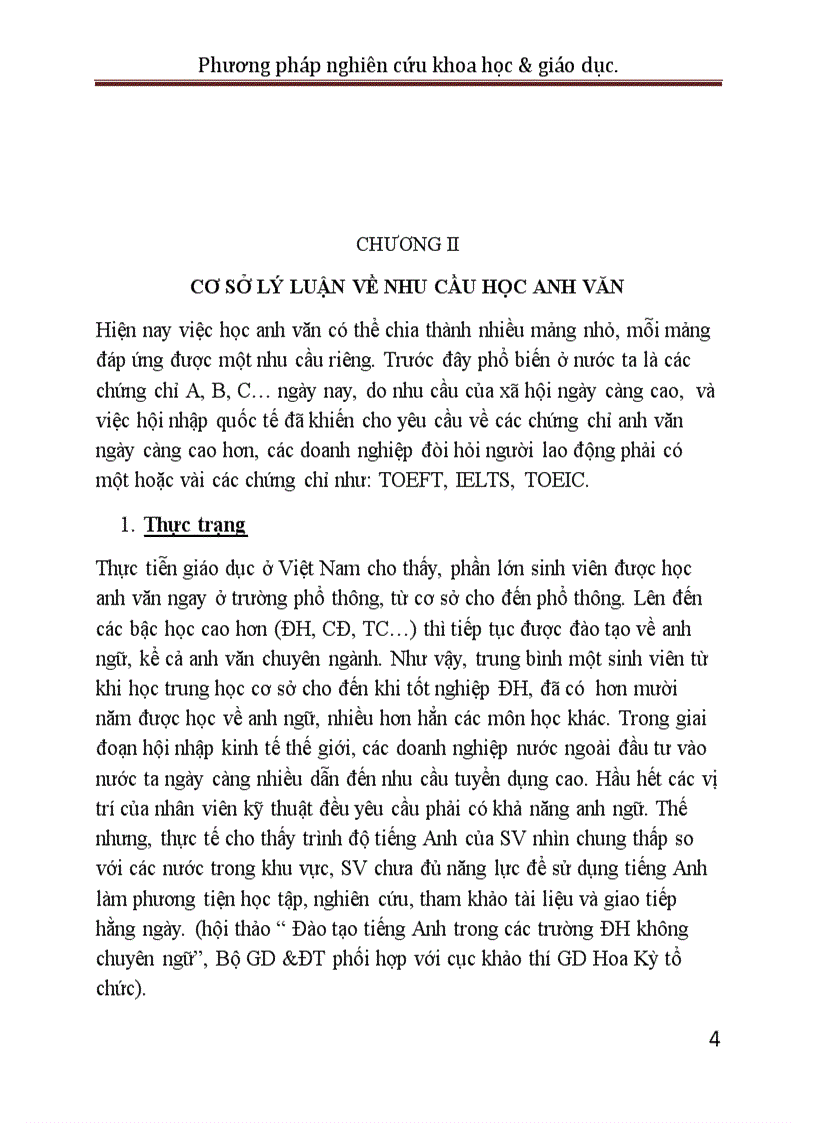 image for page Nghiên cứu vấn đề học ngoại ngữ của sinh viên lớp 071102 khoa CNTT trường ĐH Sư Phạm Kỹ Thuật TP HCM
