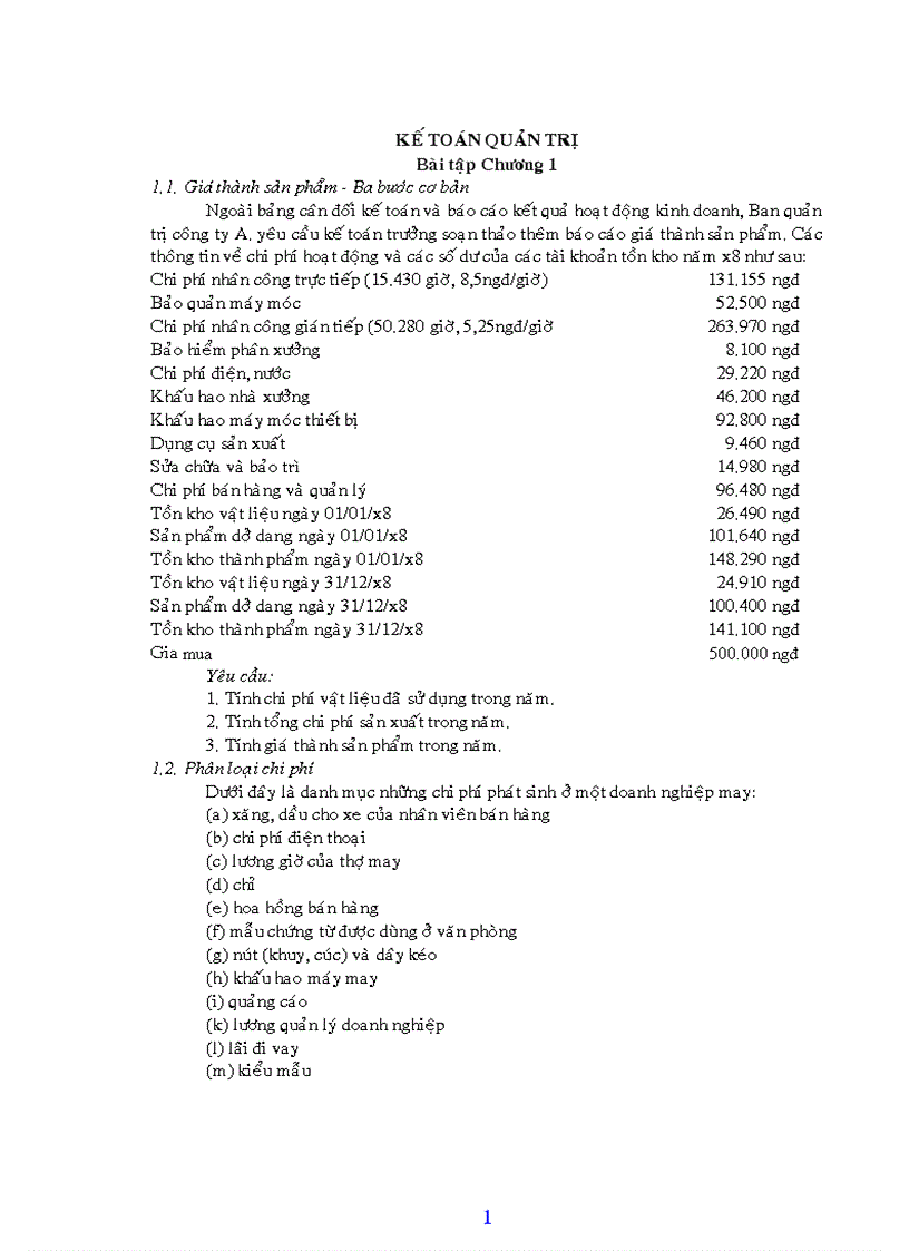 image for page Tài liệu về kế toán quản trị