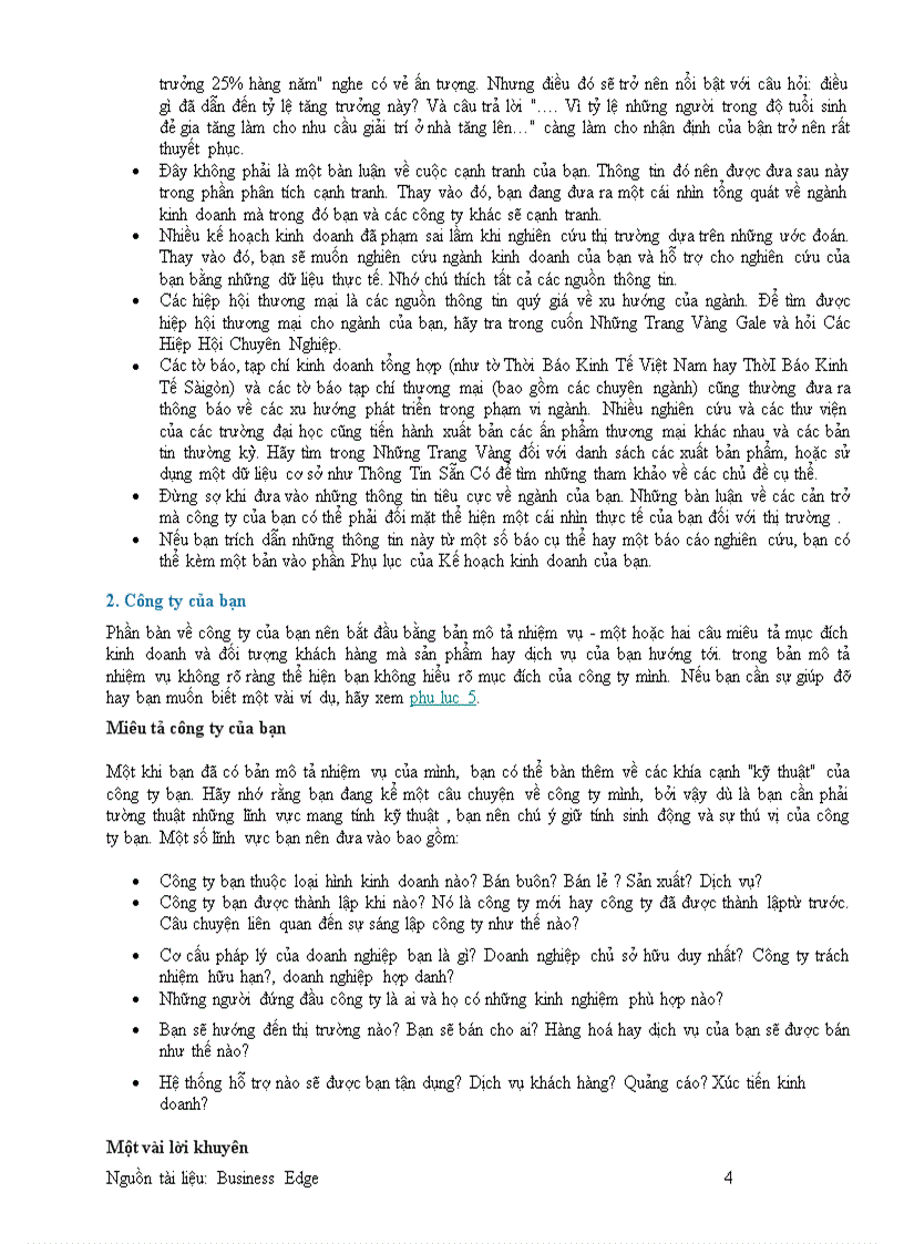 image for page Tài liệu tham khảo Hoạch định một kế hoạch kinh doanh hiệu quả