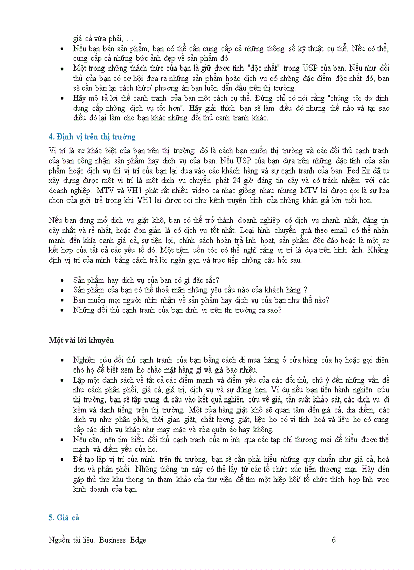 image for page Tài liệu tham khảo Hoạch định một kế hoạch kinh doanh hiệu quả
