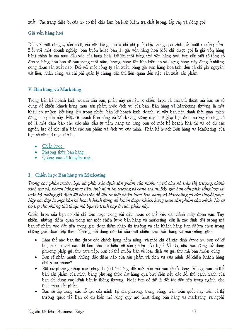 image for page Tài liệu tham khảo Hoạch định một kế hoạch kinh doanh hiệu quả