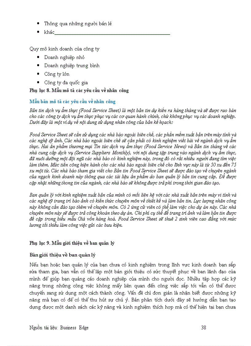 image for page Tài liệu tham khảo Hoạch định một kế hoạch kinh doanh hiệu quả