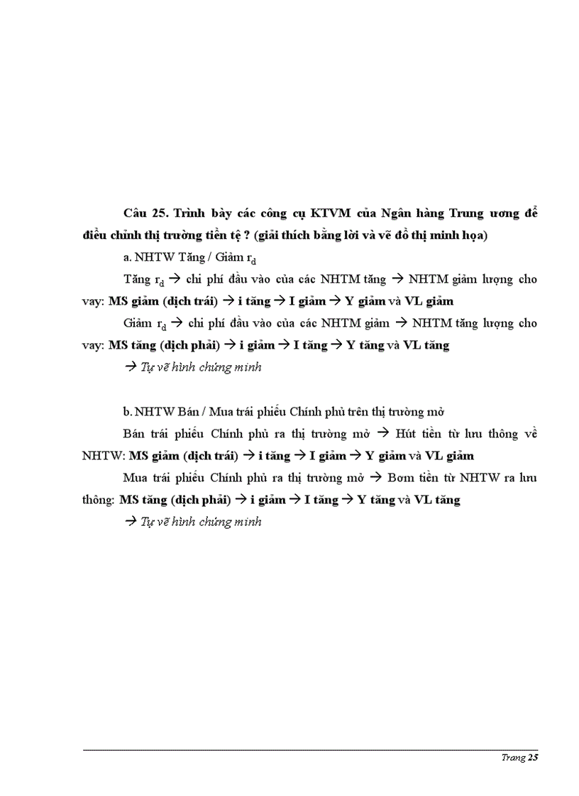 image for page Bài giải 30 câu hỏi ôn thi môn Kinh tế vĩ mô cao học hành chính của PGS TS Trang Thị Tuyết