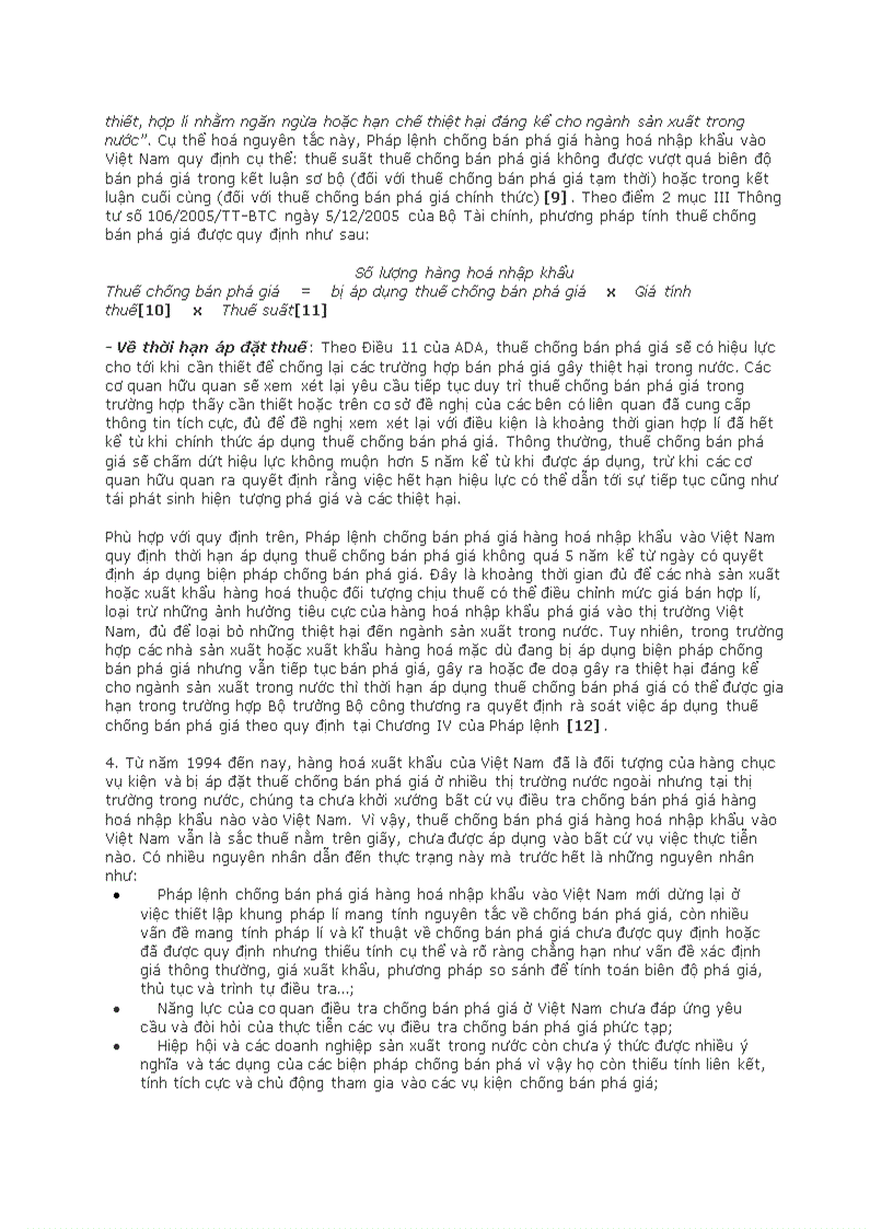 image for page Bản chất pháp lý của thuế chống bán phá giá hàng hóa nhập khẩu vào việt nam