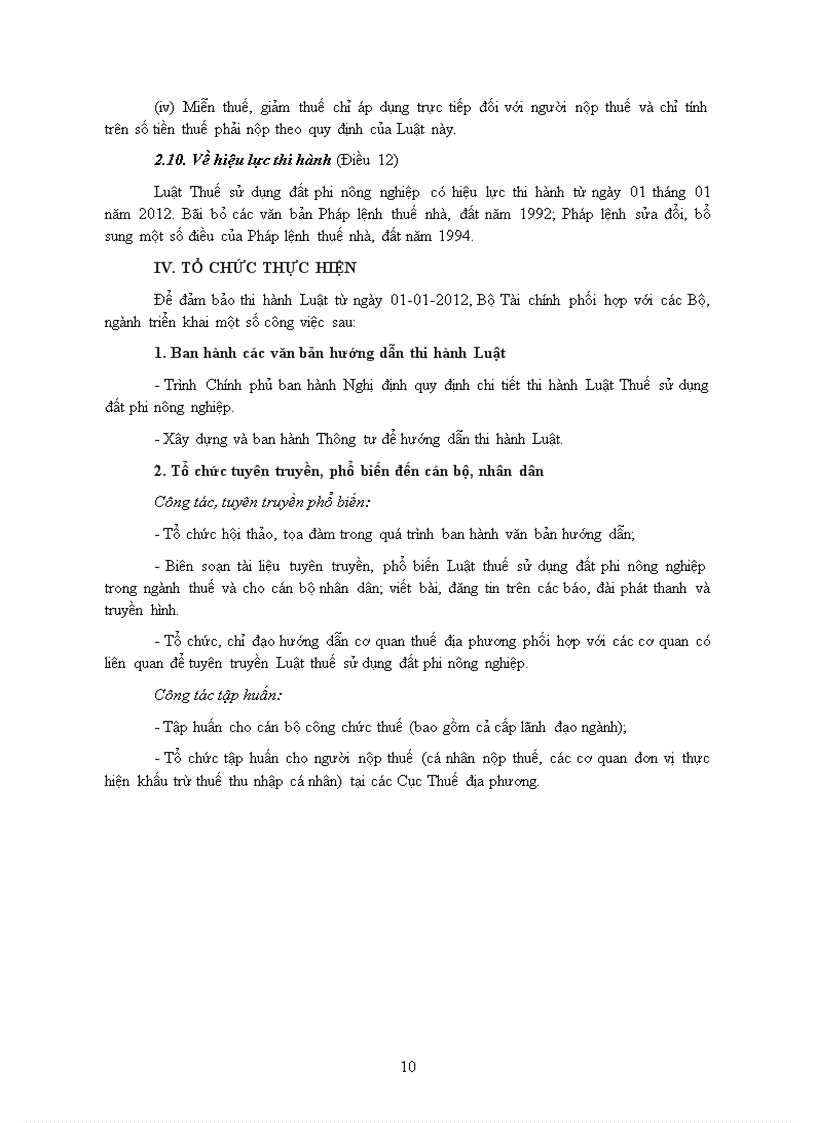 image for page Đề cương giới thiệu luật thuế sử dụng đất phi nông nghiệp