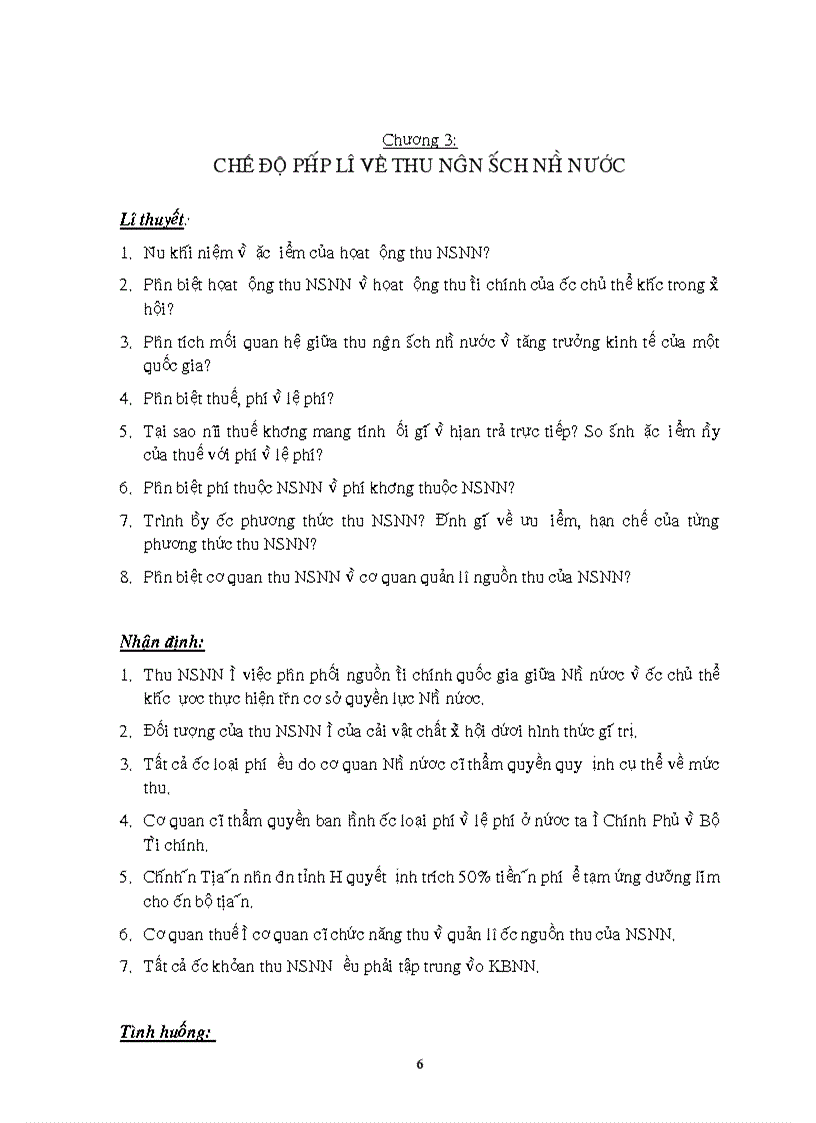 image for page Đề cương thảo luận về pháp luật ngân sách nhà nứơc