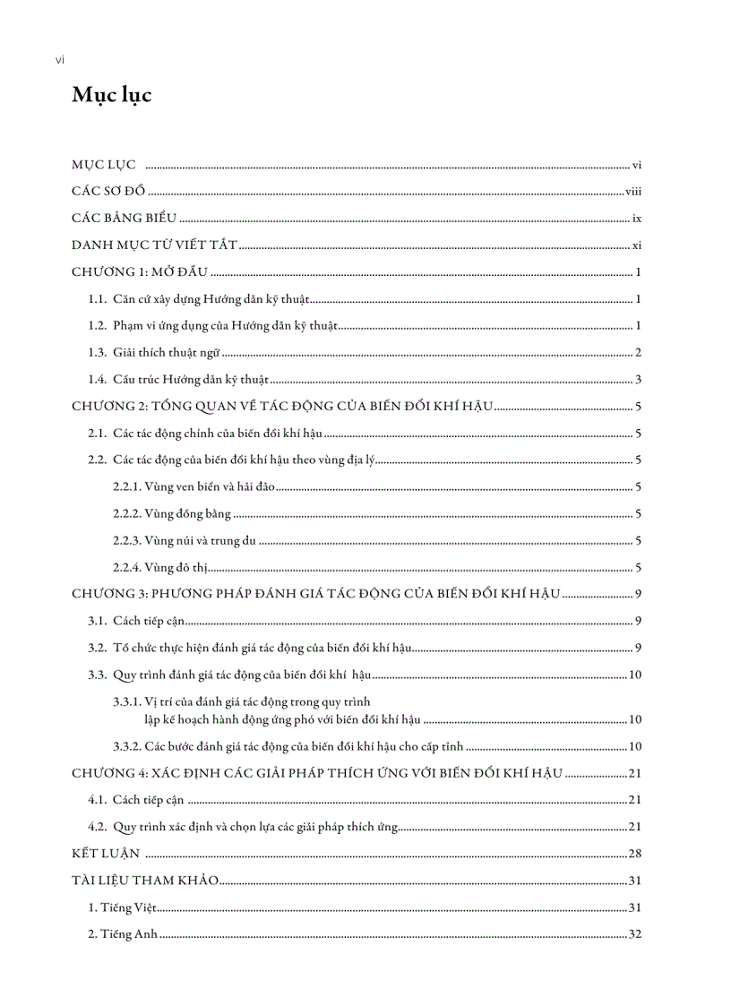 image for page Đánh giá tác động của biến đổi khí hậu và xác định các giải pháp thích ứng 88 trang
