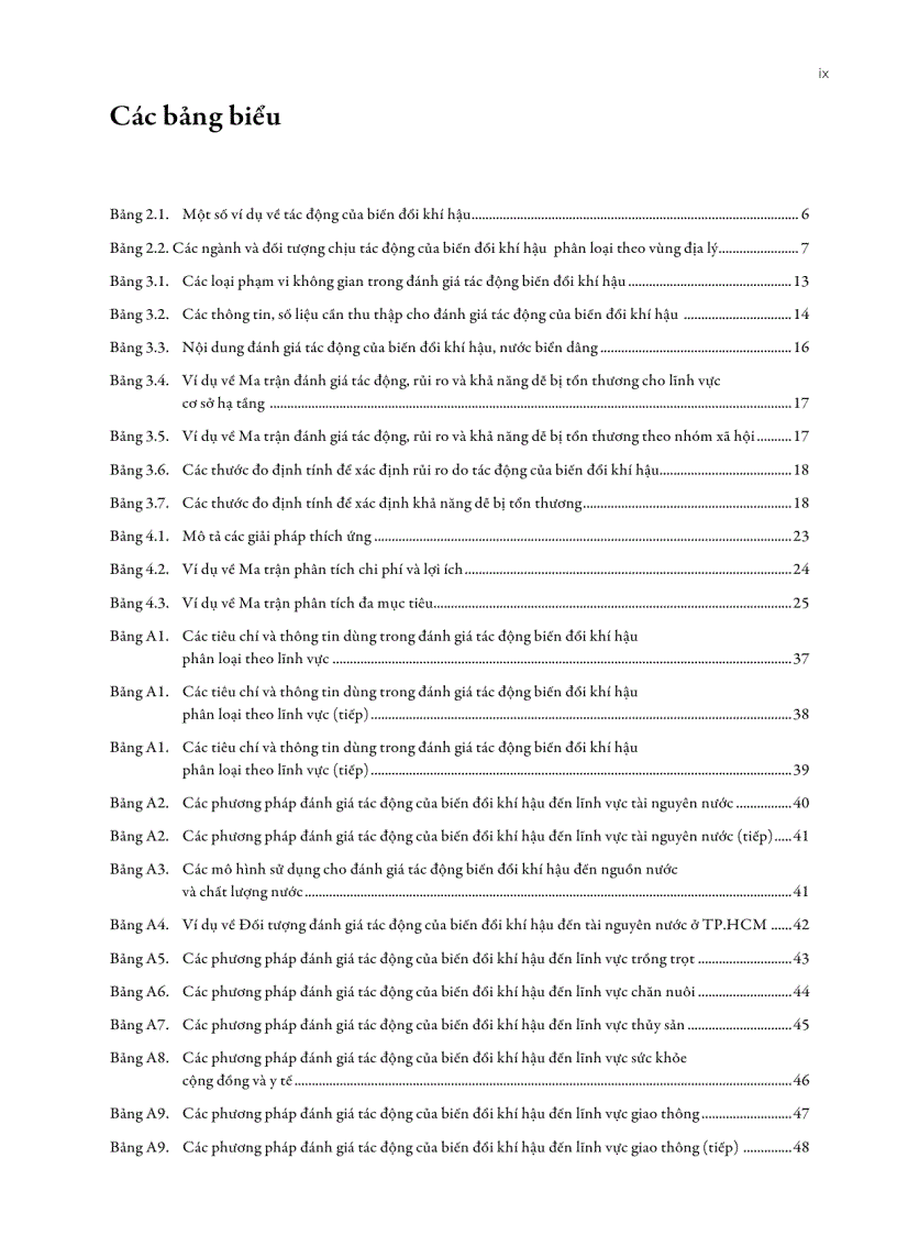 image for page Đánh giá tác động của biến đổi khí hậu và xác định các giải pháp thích ứng 88 trang