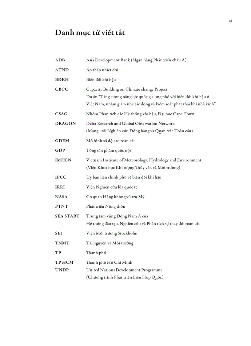 image for page Đánh giá tác động của biến đổi khí hậu và xác định các giải pháp thích ứng 88 trang