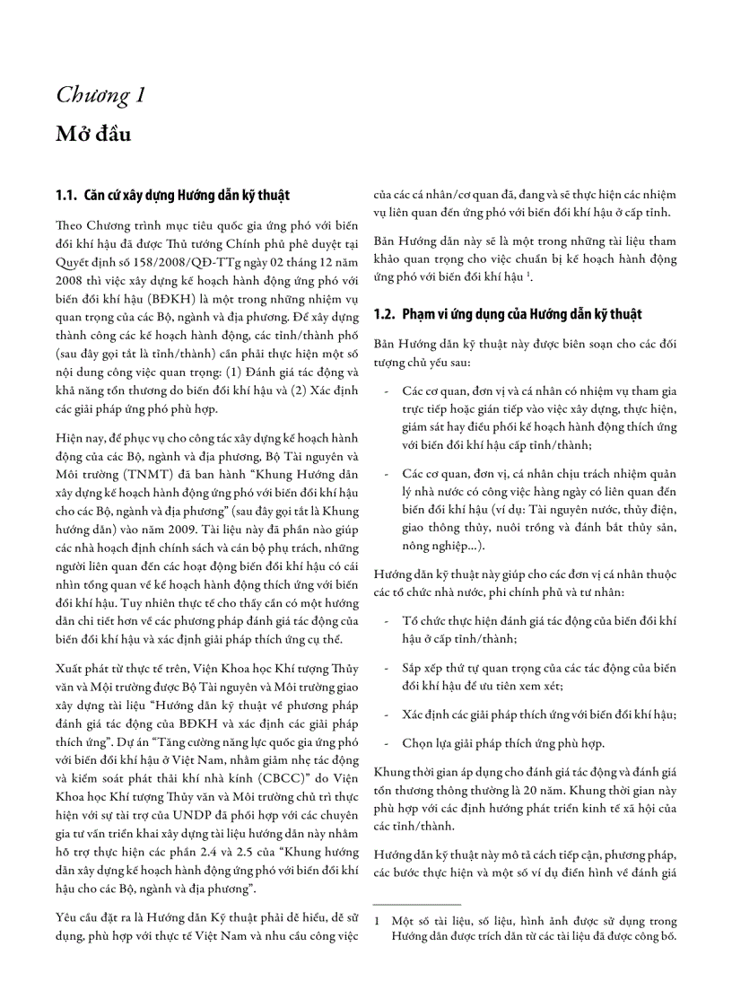 image for page Đánh giá tác động của biến đổi khí hậu và xác định các giải pháp thích ứng 88 trang