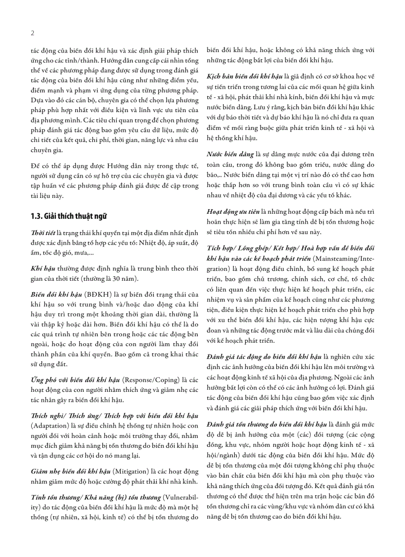 image for page Đánh giá tác động của biến đổi khí hậu và xác định các giải pháp thích ứng 88 trang