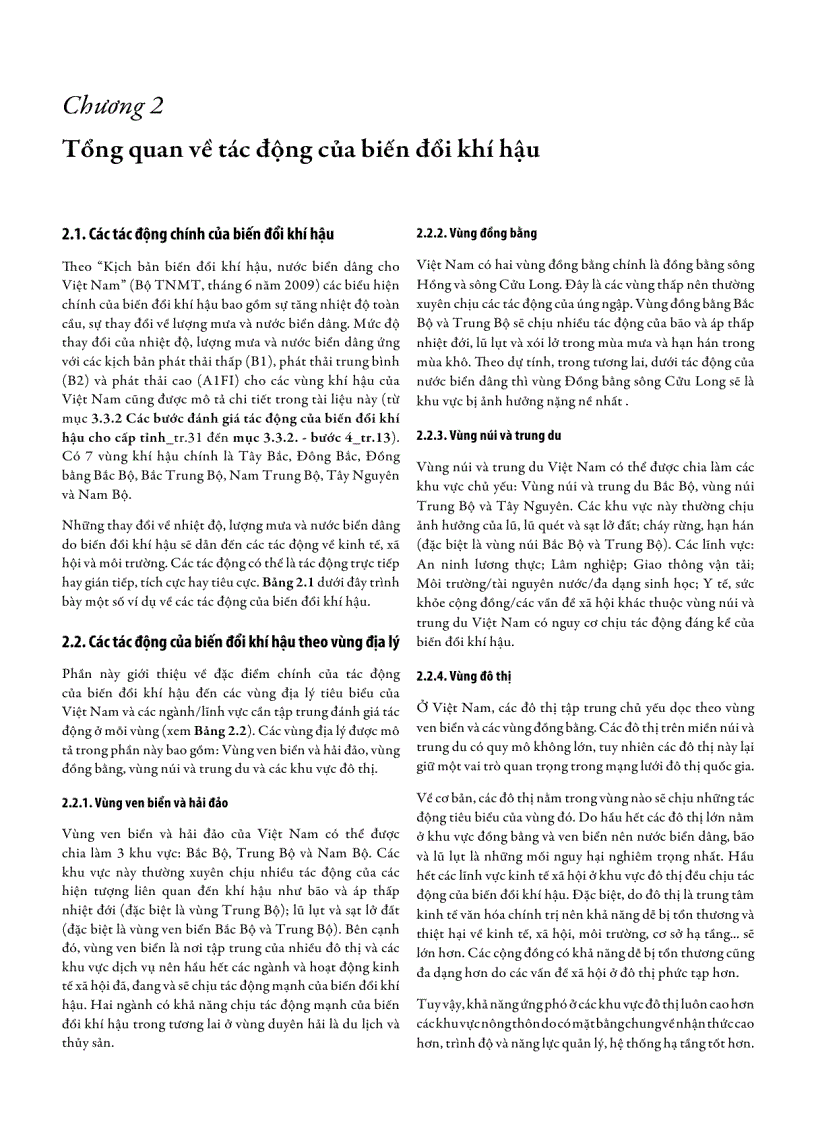 image for page Đánh giá tác động của biến đổi khí hậu và xác định các giải pháp thích ứng 88 trang
