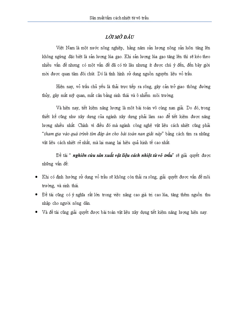 image for page Nghiên cứu sản xuất vật liệu cách nhiệt từ vỏ trấu 42 trang