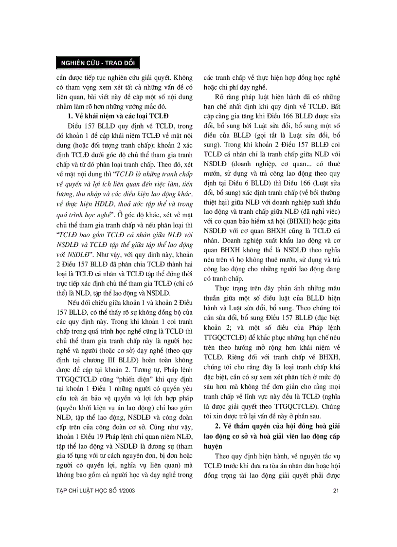 image for page Tranh chấp lao động và giải quyết tranh chấp lao động theo bộ luật lao động và sửa đổi luật bổ sung một số điều của bộ luật lao động