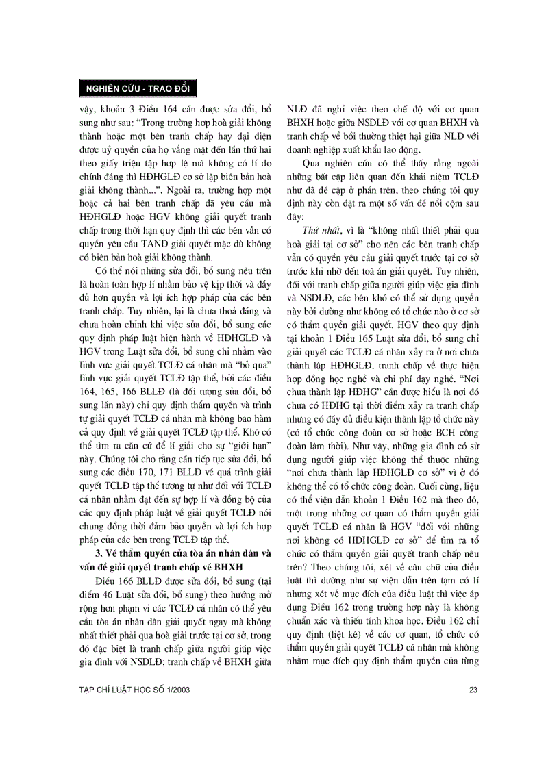 image for page Tranh chấp lao động và giải quyết tranh chấp lao động theo bộ luật lao động và sửa đổi luật bổ sung một số điều của bộ luật lao động
