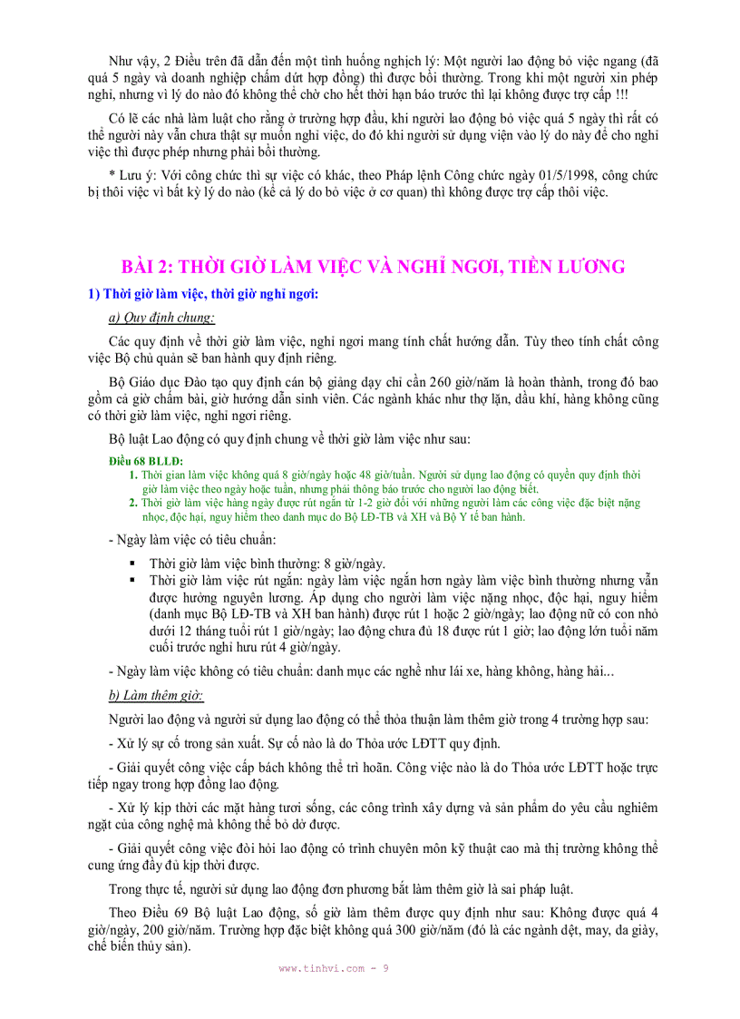 image for page Bài giảng Bộ luật lao động