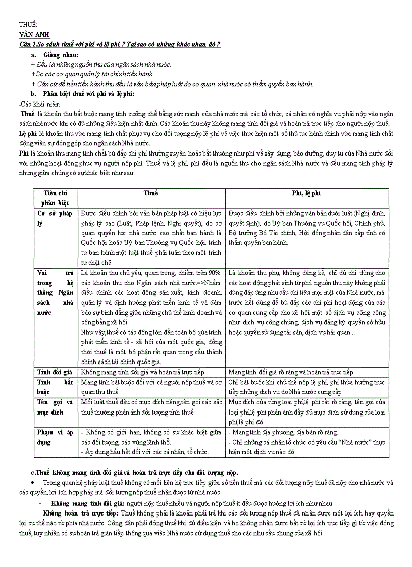 image for page Tài liệu tổng hợp ôn tập môn Thuế