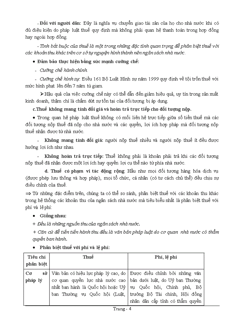 image for page Luật thuế Đề cương bài giảng Phần 1