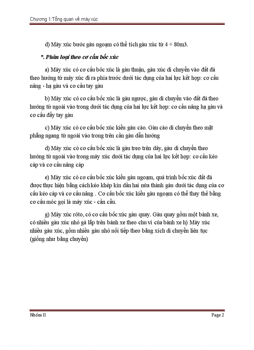 image for page Tổng quan về máy xúc