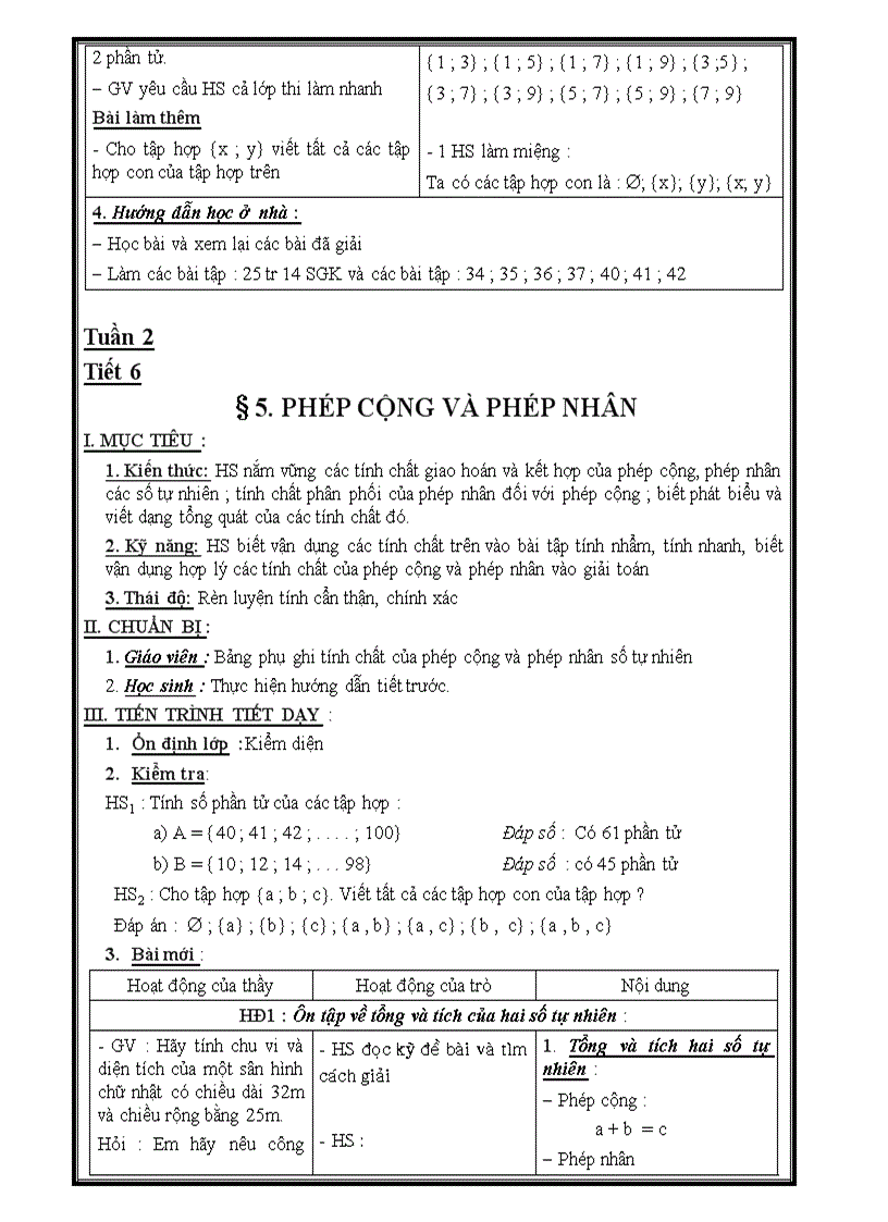 image for page Giáo án số học 6