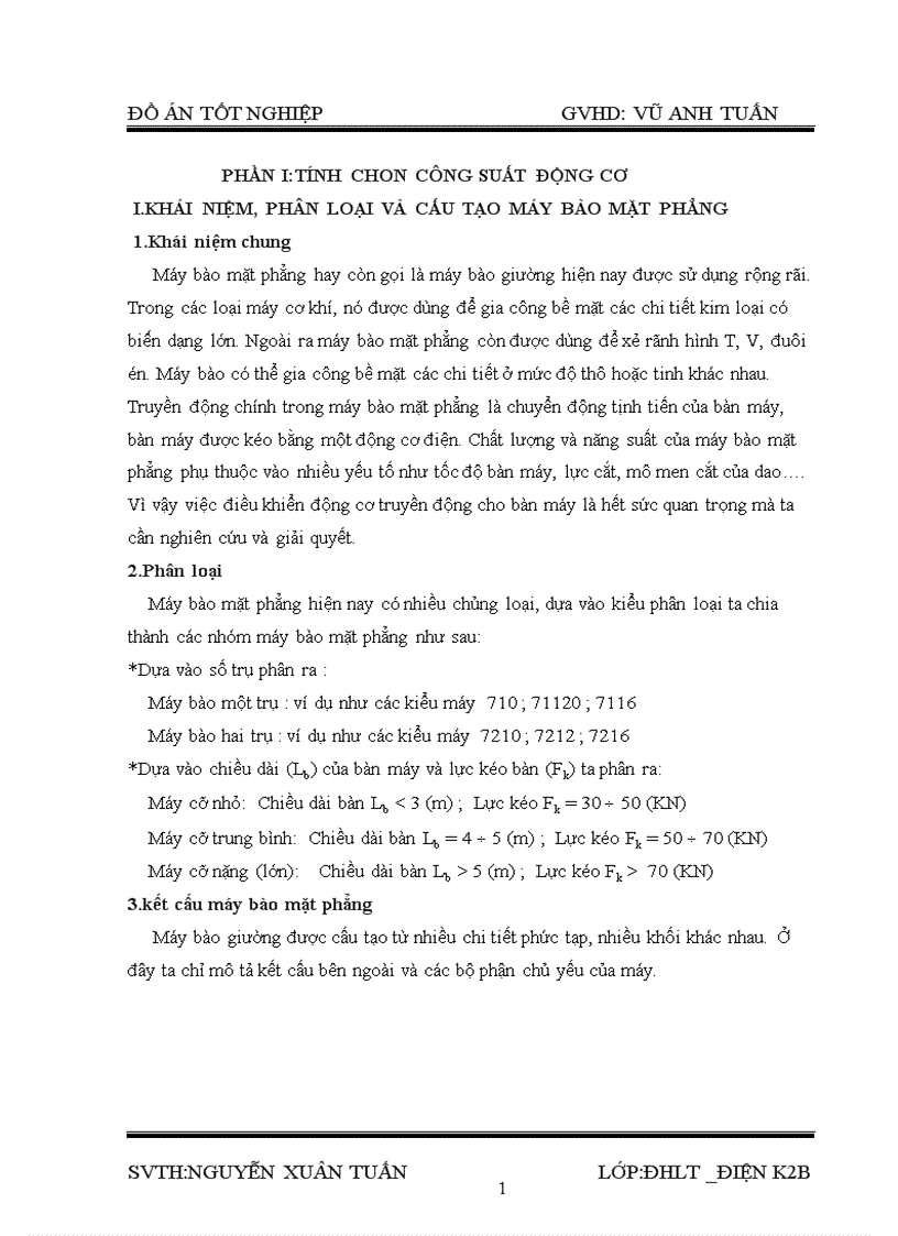 image for page Thiết kế hệ truyền động chính của máy bào giường dùng hệ chỉnh lưu động cơ một chiều