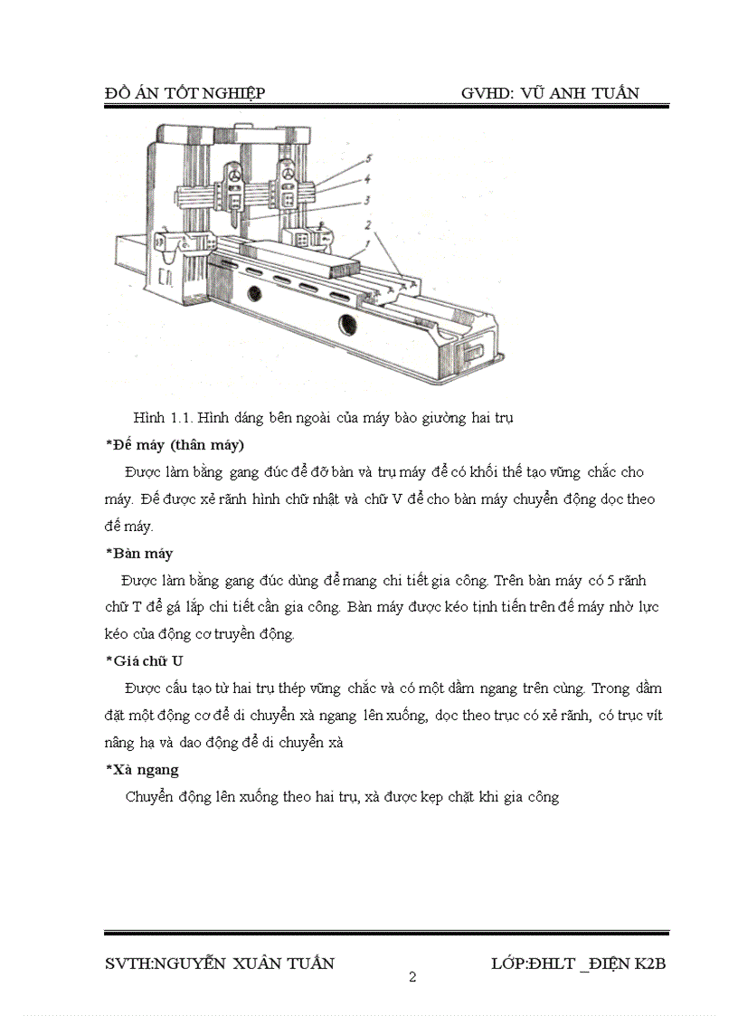 image for page Thiết kế hệ truyền động chính của máy bào giường dùng hệ chỉnh lưu động cơ một chiều