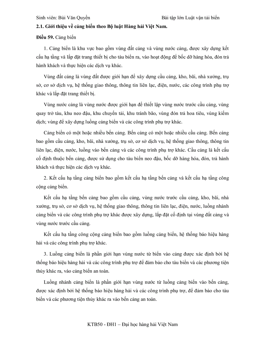 image for page Phân định các thành phần của cảng biển theo quy định của Luật hàng hải